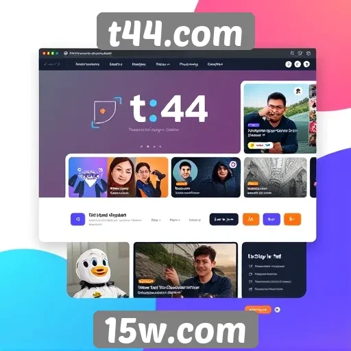 Análise da interface do usuário do site t44.com